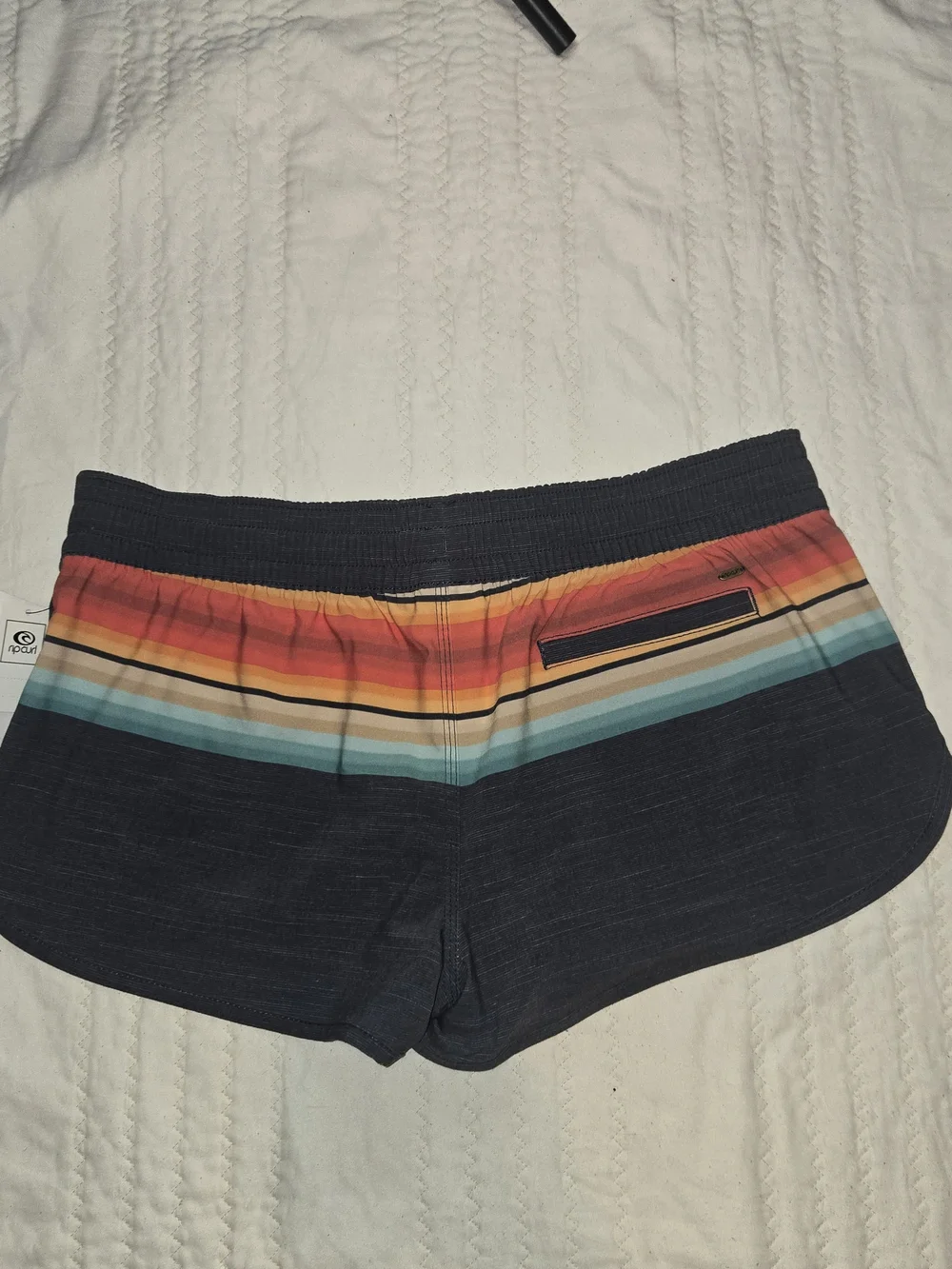 Rip Curl Lined Swim Trunks - Pastel Orange  & Peach Ombre